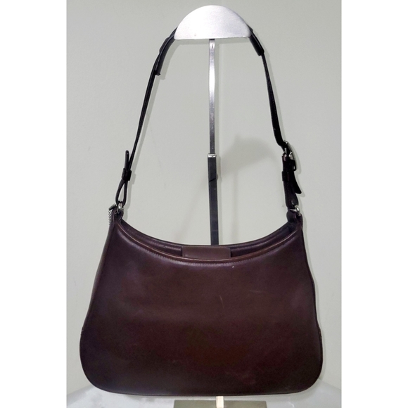 SOLD Coach Vintage Ergo 8319 Y2K Legacy Mocha Demi Leather Hobo Bag - Picture 3 of 14